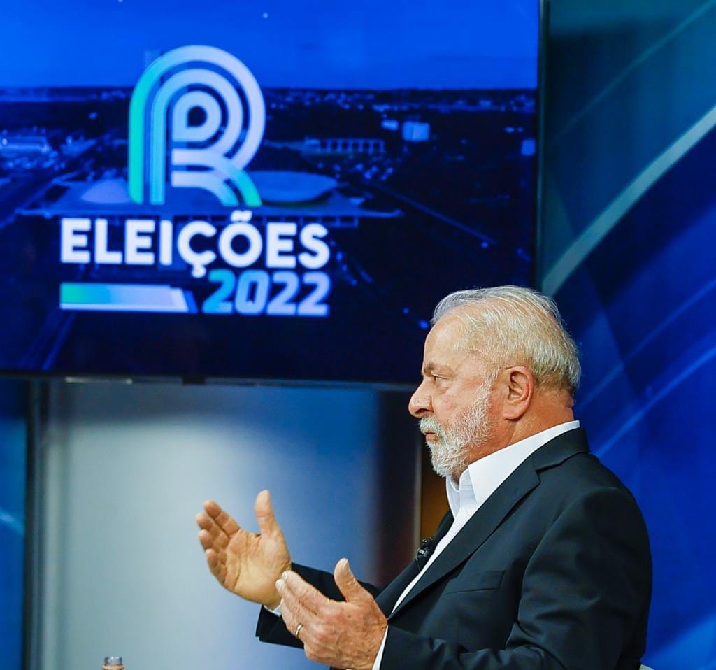 Lula durante discurso a candidatura a presidência 2022