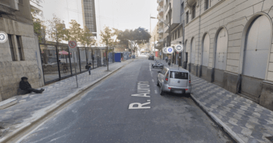 Local onde o bandido foi detido