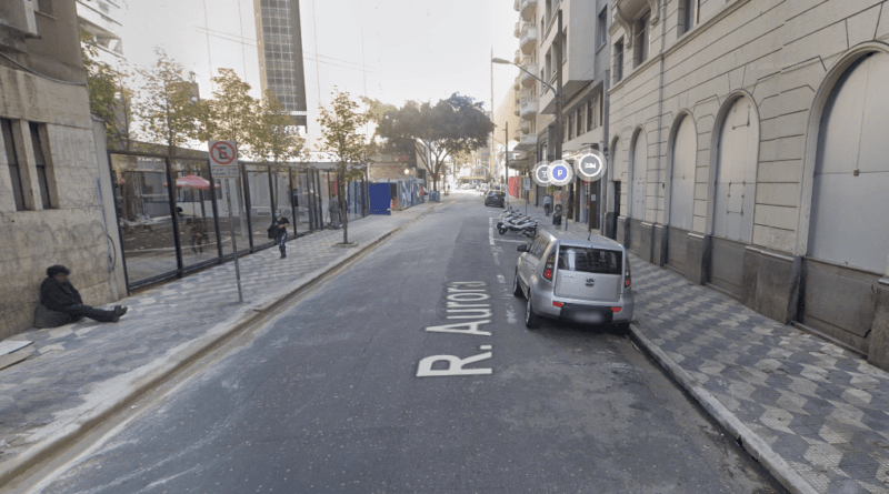 Local onde o bandido foi detido