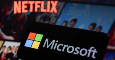 Logo Netflix e Microsoft