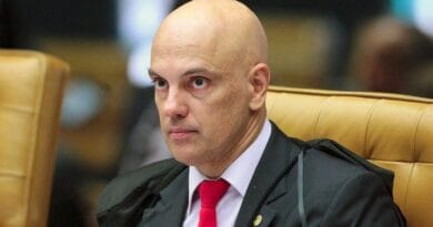 Alexandre de Moraes durante cerimonia de posse