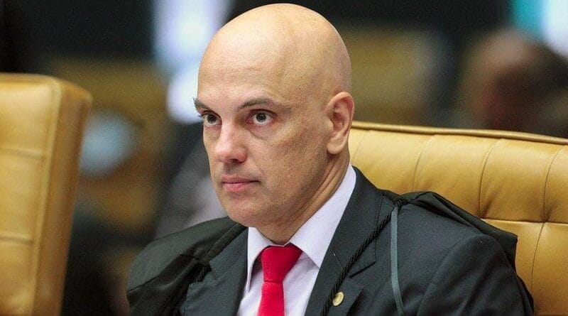 Alexandre de Moraes durante cerimonia de posse