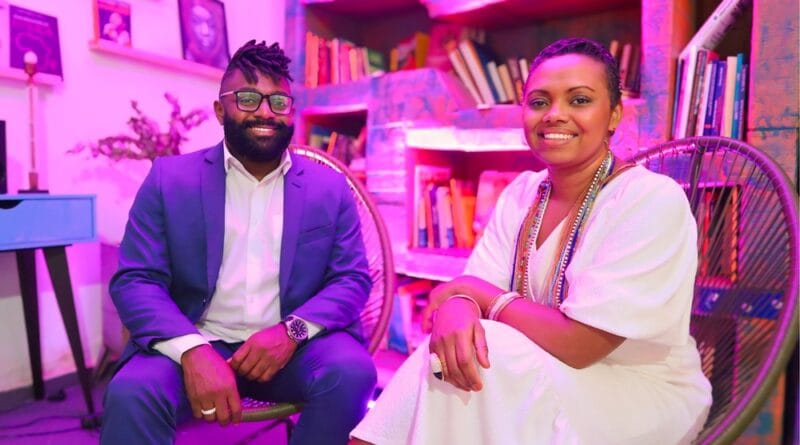 Alder Lima, CEO da Metamazon e Adriana Barbosa, idealizadora do Festival Feira Preta. Foto: Mari Lemos.