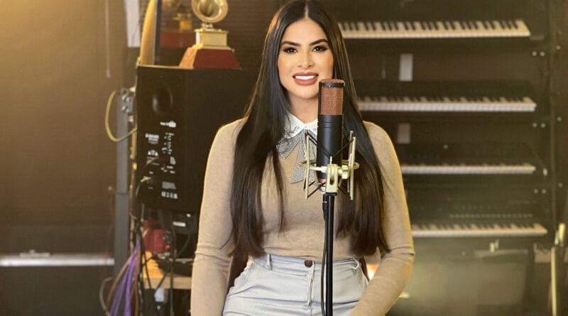 A cantora gospel Andressa Aguiar. Foto: Divulgação.