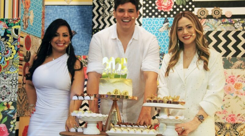 Programa Sempre Melhor. Na foto: Kelly Lima, Bruno Cardoso e Barbara Amorim. Foto: Divulgação.