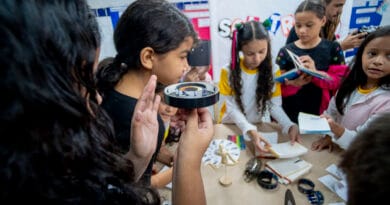 Crianças na 1ª etapa da 4ª edição do Compartilha Animação. Crédito: Rômulo Santos