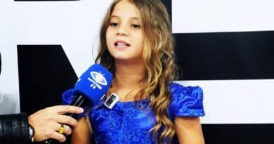 A pregadora mirim Aline Silva. Foto: Divulgação.