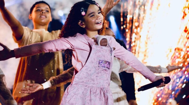 A cantora gospel mirim Maria Pita. Foto: Divulgação.