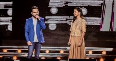 Os cantores Luciano Camargo e Maria Marçal. Foto: Divulgação.