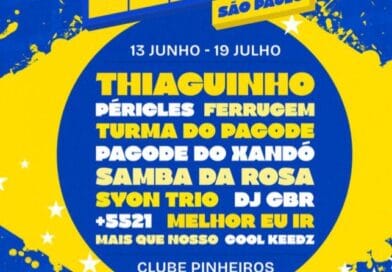GINGA São Paulo anuncia line-up com Ferrugem, Thiaguinho, Péricles e Turma do Pagode durante a Copa do Mundo de 2026