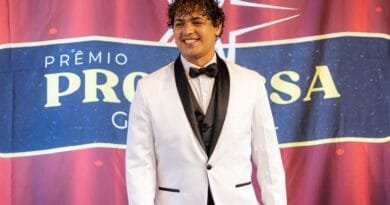 O cantor Hudson Vieira no Prêmio Promessa Gospel 2026. Foto: Mateus Silva.