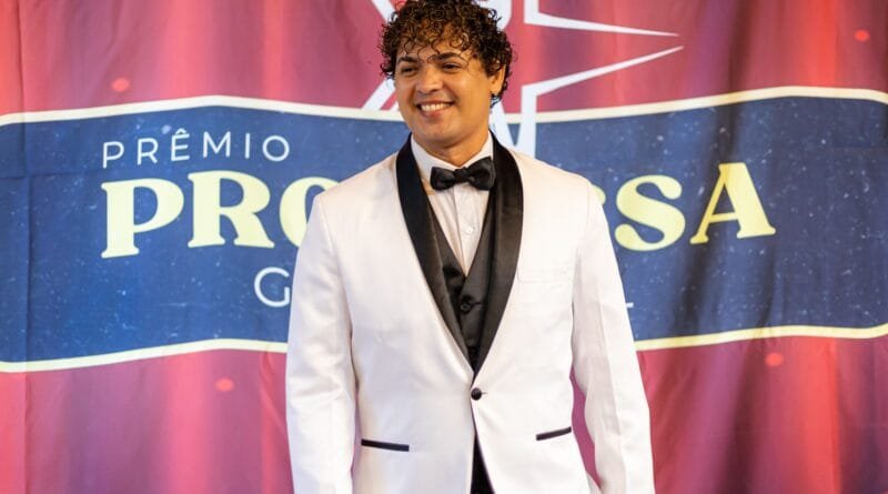 O cantor Hudson Vieira no Prêmio Promessa Gospel 2026. Foto: Mateus Silva.