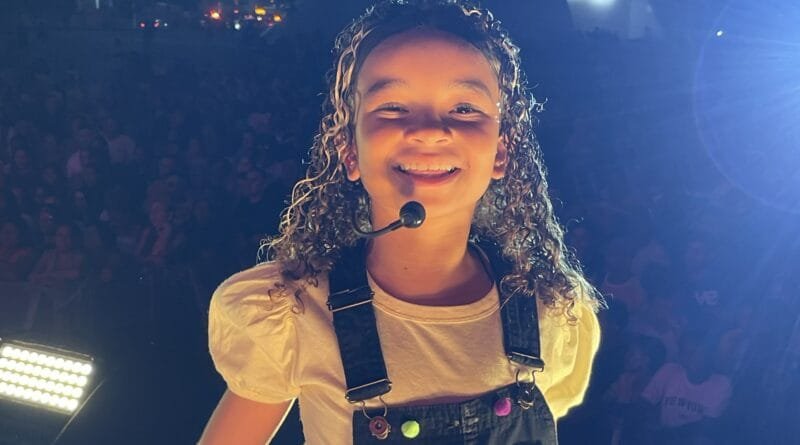 A cantora Maria Pita na Marcha pra Jesus de Niteroi. Foto: Divulgação.