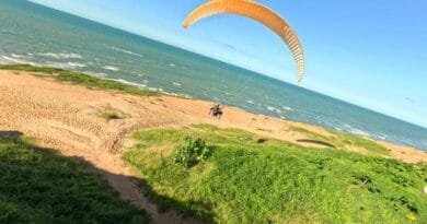 Paulo Rodrigo conquista quinto recorde nacional ao tocar piano durante voo de parapente sobre Canoa Quebrada Paulo Rodrigo conquista quinto recorde nacional ao tocar piano durante voo de parapente sobre Canoa Quebrada